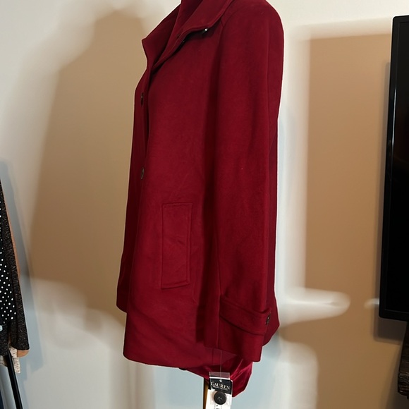 LAUREN RALPH LAUREN Black Label Women’s Coat NWT 64% Wool 26%Polyester10% Rayon - Picture 6 of 11